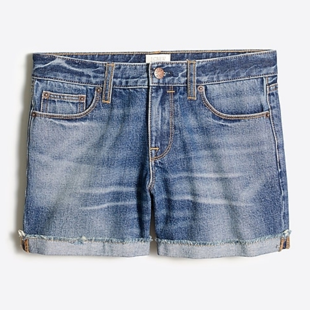 J.Crew Factory Cuffed Denim Shorts in Lexi Wash Sz 29
